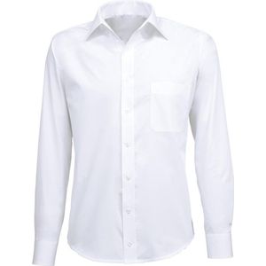 Giovanni Capraro Heren Overhemd Wit Semi Spread ML7 Comfort Fit - 45