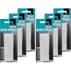 Bison glue sticks super - lijmpatroon - 11 mm - transparant - 36 stuks
