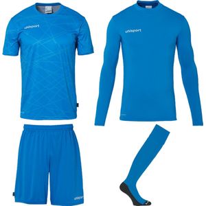 Uhlsport Prediction Bundle Keeperset Kinderen - Lichtblauw / Wit | Maat: 140