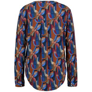 DIDI Dames Blouse Lola Blue Line art print maat 38