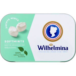 Wilhelmina Soft Mints in blikje 6 x 50 gram