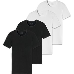 SCHIESSER - Shirt - Zwart - 4 Pack