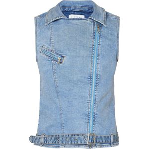 SISTERS POINT Vest Owi-Ve Light blue wash maat - L