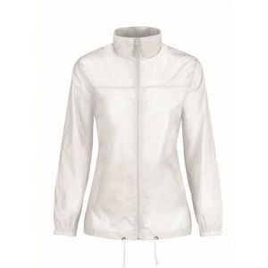 Dames regenkleding - Sirocco windjas/regenjas in het wit - volwassenen L (40) wit