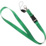 Fako Bijoux® - Keycord - Lanyard - Sleutelkoord - Badgehouder - 51cm - 20mm - Groen