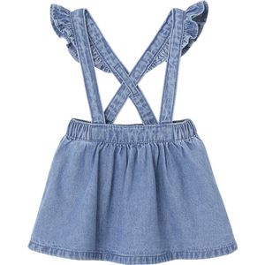 Vertbaudet - Denim Rok - Met Bretels - Baby - 100% Katoen