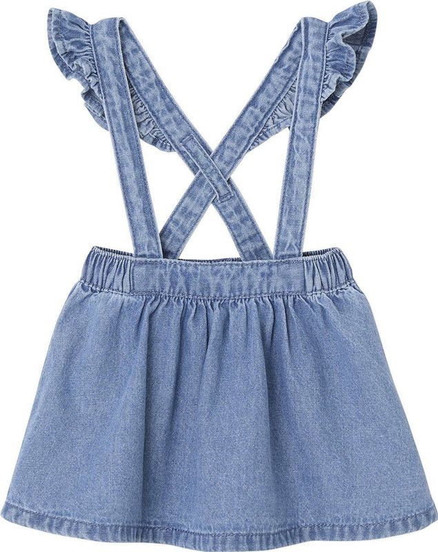 Vertbaudet - Denim Rok - Met Bretels - Baby - 100% Katoen