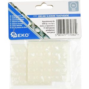 GEKO - Siliconen Stootdoppen - Transparant - Geluiddempend - 8 mm - 50 Stuks