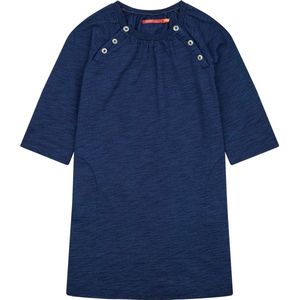 Tureluur short sleeve jersey dress 58 indigo slub jersey Blue: 92/2yr