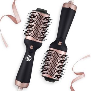 Equivera Haarborstel elektrisch - Haarborstel electrisch - Elektrische stijlborstel - Warmteborstel - Stijltang borstel - Stijltang kam