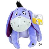 Disney Pluche Knuffel Iejoor Ezel Uit Winnie de Pooh - Stof - 30 cm - Bekende Cartoon Figuren