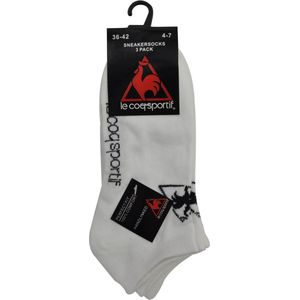 SNEAKERSOKKEN LE COQ SPORTIF - 6 PAAR- 36/42- WITTE SNEAKERSOKKEN MET LOGO