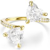 Swarovski - Mesmera Attract - Open Ring - Wit - Hart-slijpvorm - Pavé