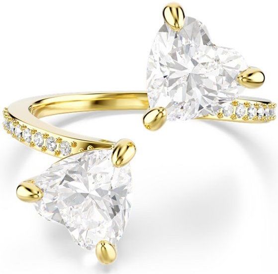 Swarovski - Mesmera Attract - Open Ring - Wit - Hart-slijpvorm - Pavé