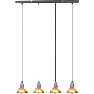 CASTALY - Hanglamp 4 lampen - Messing - Metaal