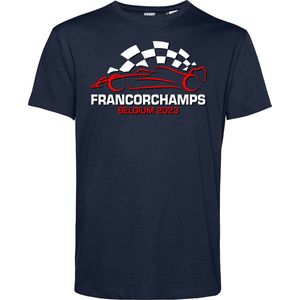 T-shirt Belgium Francorchamps 2023 | Formule 1 fan | Max Verstappen / Red Bull racing supporter | Navy | maat XXL
