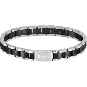 BOSS - Metal Links Essentials - Armband - Zwart - Roestvrij Staal