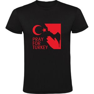 Pray for Turkey Heren T-shirt | Turkije | Aardbeving | Gaziantep | Hatay | Syrie | Heren