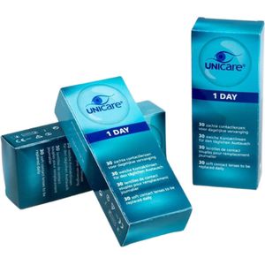 Unicare daglenzen voordeelverpakking 90 stuks - zachte contactlenzen dag - voordeelverpakking -2,25