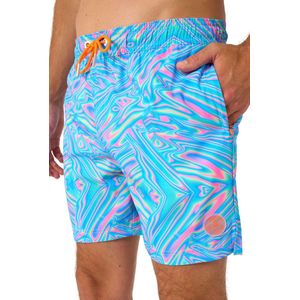 OppoSuits Zwembroek Mr. Tie Dye - Heren Swim Short - Korte Broek - Met Trektouwtjes en Zakken - Maat XXL