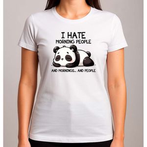 I Hate Morning People - T Shirt - Funny - SoFunny - Grappig - ZoGrappig - Sarcasm - SarcasticHumor - Sarcasme - Sarcastisch - Lazy