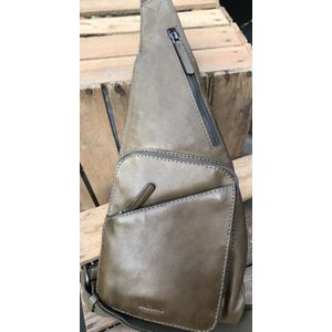 Bag2Bag Leren Crossbody Cayo Olive Groen