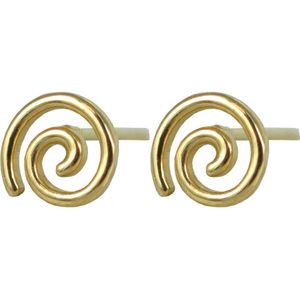 Silventi 9NBSAM-G200192 Gouden Oorknopjes - Dames - Spiraal - 4,5 mm Doorsnee - 14 Karaat - Goud