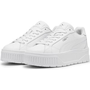 PUMA Karmen II L Dames Sneakers - Puma White-Puma White-Puma Silver - Maat 39