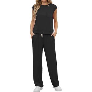 Tweedelig trainingspak voor dames - Zomer casual outfits met korte mouwen en joggingbroek