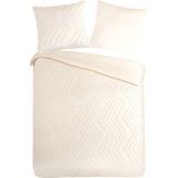 Pure - Zigzag - Dekbedovertrek - Wit - 155x220 cm - Microfiber