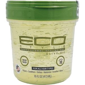 3x Eco Styler Olijfolie Styling Gel - Haargel 473ml (totaal - 1,42L) met Kajal Sticker