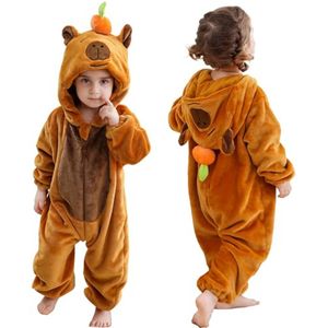 Baby Hoody Rompers Winter Flannel Jumpsuit voor Kinderen 2-36 Maanden