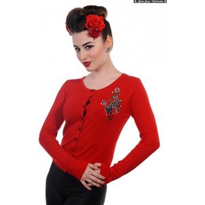 Anchor Cardigan Red Banned (M)