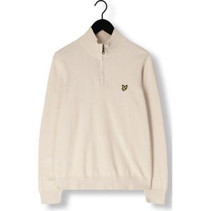 Lyle & Scott Quarter Zip Jumper Truien & Vesten Heren - Sweater - Hoodie - Vest- Beige - Maat XL