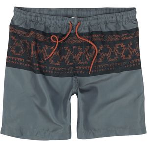 R.E.D. Rock-Engineered Design grijze zwemshorts met grafische patronen - Heren - S