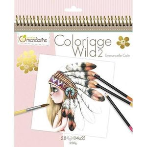 Coloriage Wild 2 Coloring Book - Clairefontaine GY068C - Kleurboek voor volwassenen