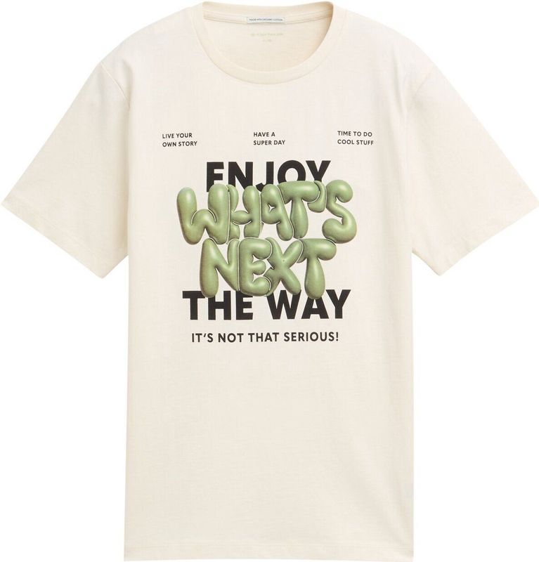 TOM TAILOR Jongens T-shirt, 12906 - Wool White, 152