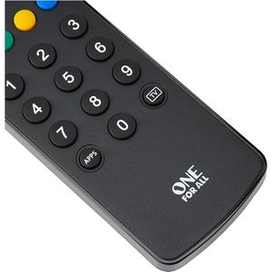 Universele Contour TV Afstandsbediening - TV/Smart TV Bediening - Werkt met alle merken - URC1210 meerijdplankje universeel