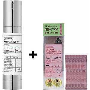 VT Cosmetics Reedle Shot 100 + 6ml Collagen Reedle Shot S50 Travel Size (2ml*3) - Serum - Korean Skincare
