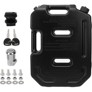 Inovra Plus - Reserve jerrycan 10 liter schokbestendige brandstofreservoir voor motorfiets SUV ATV auto's met beugel