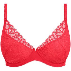Wacoal Raffiné Push-Up BH – Hibiscus – Plunge BH met Kant – Roze – Maat 85-100 C-Cup