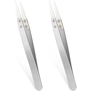 Professionele keramische pincetten set van roestvrij staal voor precisiewerk en reparaties