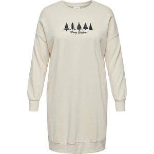 ONLY CARMAKOMA - CARXMAS LIFE LS O-NECK DRESS SWT JRS - Dames - Mini jurken