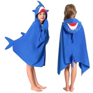 Kinderbadponcho voor Kinderen - Zachte en Sneldrogende Microvezelhanddoek met Capuchon