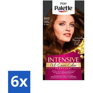 Poly Palette - Haarverf - Goud Bruin 660 - 115ml - Voordeelverpakking - 6 stuks
