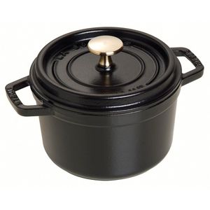 Staub Braadpan Cocotte Zwart - ø 16 cm / 1.2 liter