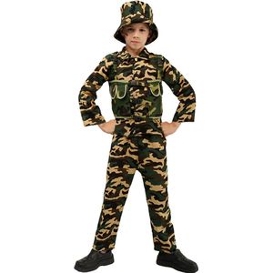 Leger kostuum kind - Carnavalskleding - Militair - Jongens - Carnaval kostuum kinderen - 4 tot 6 jaar