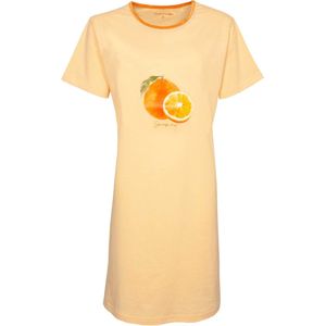 Temptation Dames Nachthemd - Bigshirt - Licht Oranje - Maat M