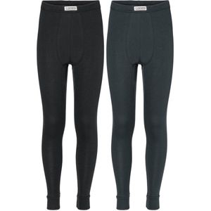 Ladeheid Kinderen Thermobroek 2 Pack Set - Sport - Sporbroek - Lang - Katoen – Zwart/Grafiet – 116 - LA-LA40-248-UW-2B