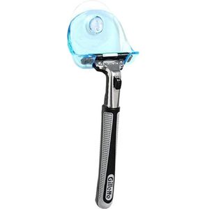 Gadgetpoint - Scheermeshouder - Scheren - Zelfklevende Zuignap - Blauw